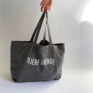 Djerf Avenue Tote Bag Washed Out Black